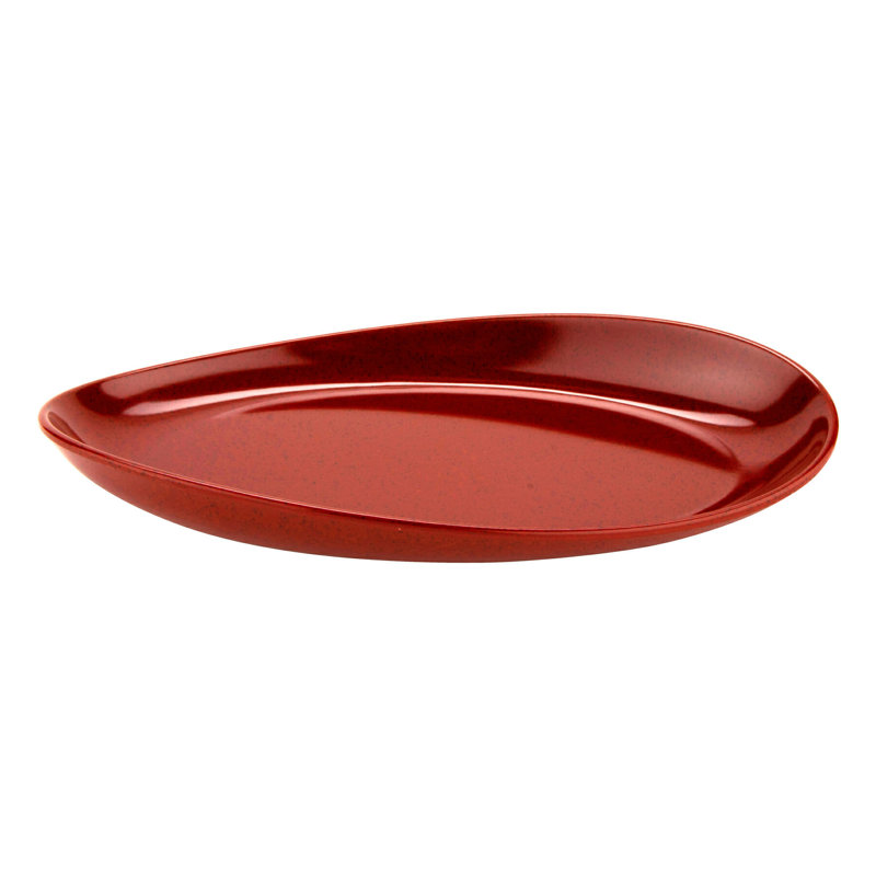 Le GE Plateau ovale en mélamine, Piment, 15 po x 8 po