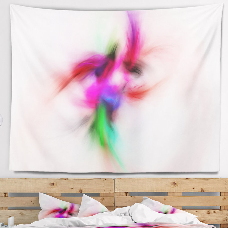 Tapisserie de champ abstrait de couleur abstraite, H 32 po x l 39 po