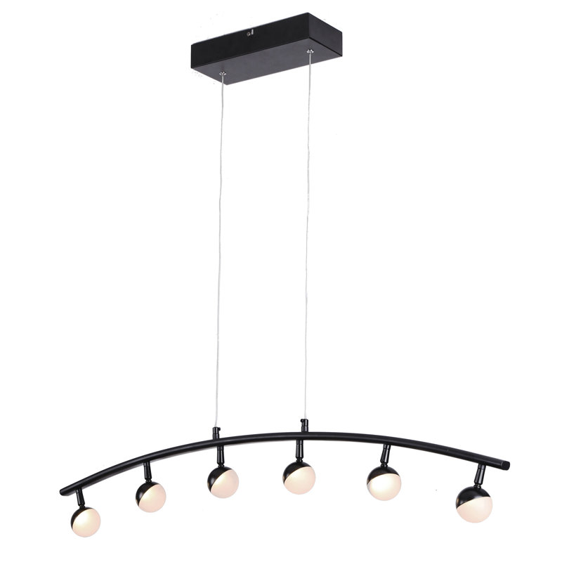 Oritz 6 - Light Black LED Kitchen Island Pendant