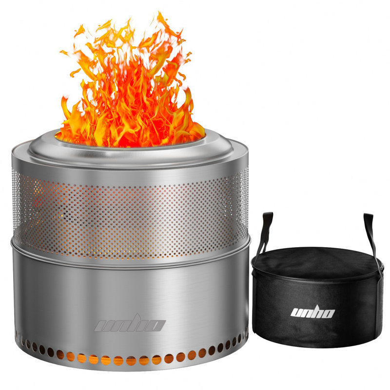 Round Wood Burning Smokeless Burner / Burner Kit