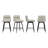 26" Swivel Upholstered Counter Stool With Metal Frame-221287753