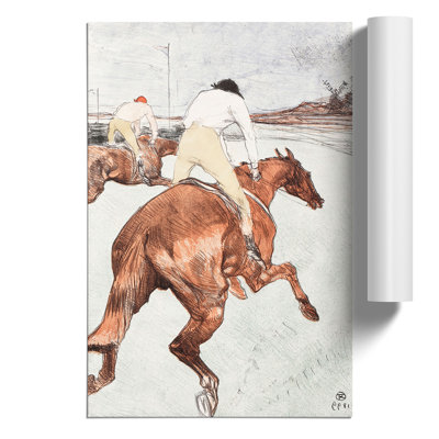The Jockey by Henri De Toulouse-Lautrec - No Frame Painting