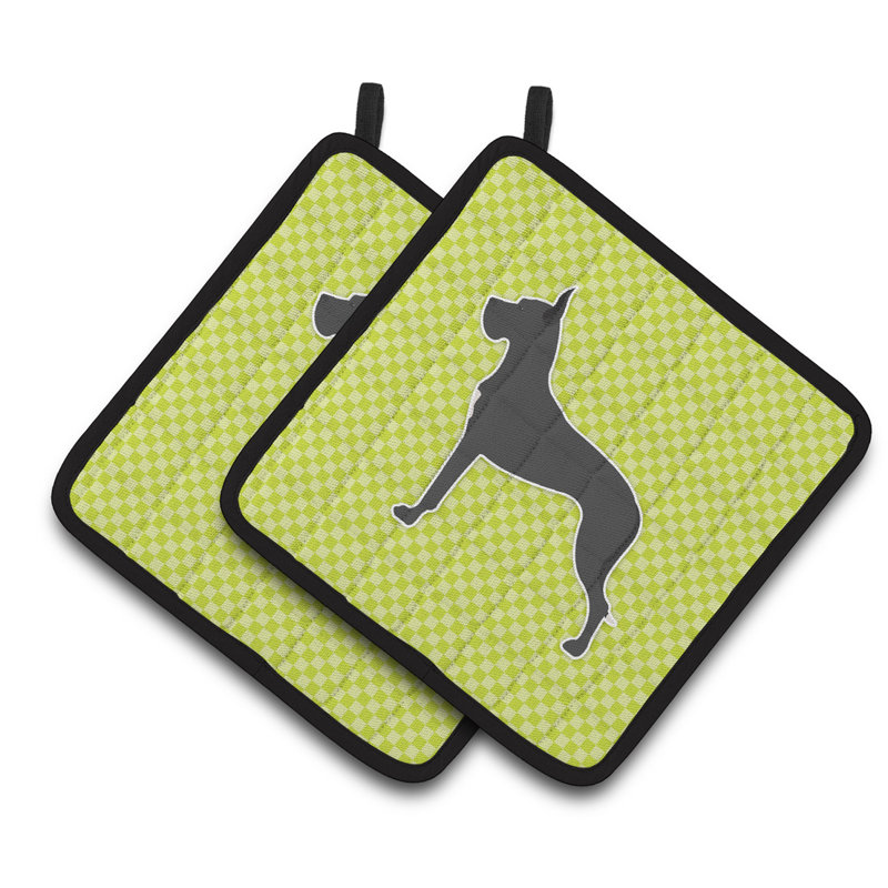 Poignée grand damier Great Dane, Vert