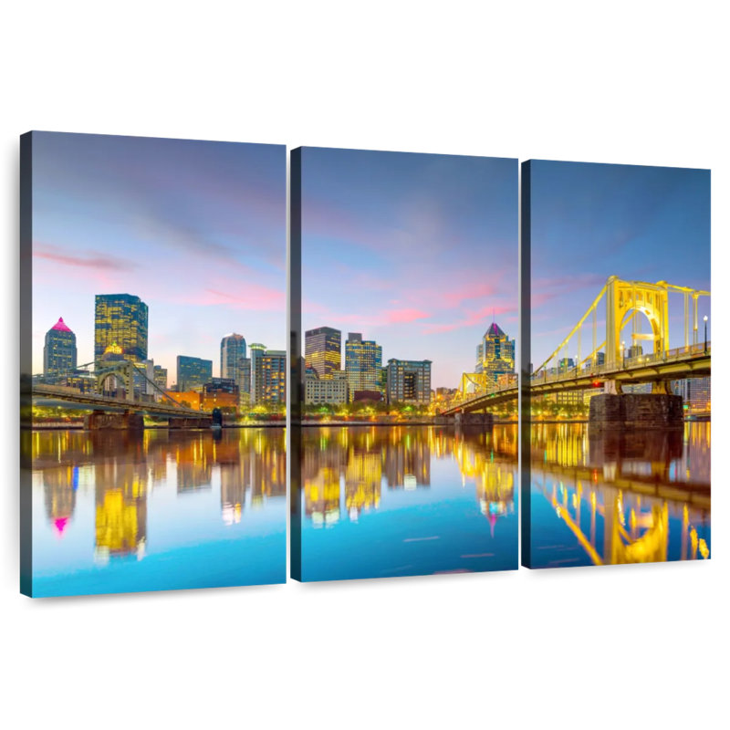 Nicci Pittsburgh City Lights, H 36 po x l 57 po