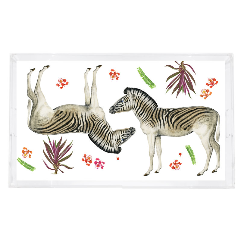 Zebra Seeing Double Serving Tray
