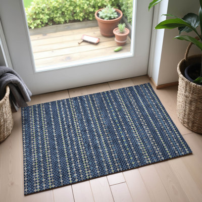 Tapis à rayures Sykora AMF1408 lavable à la machine de qualité supérieure