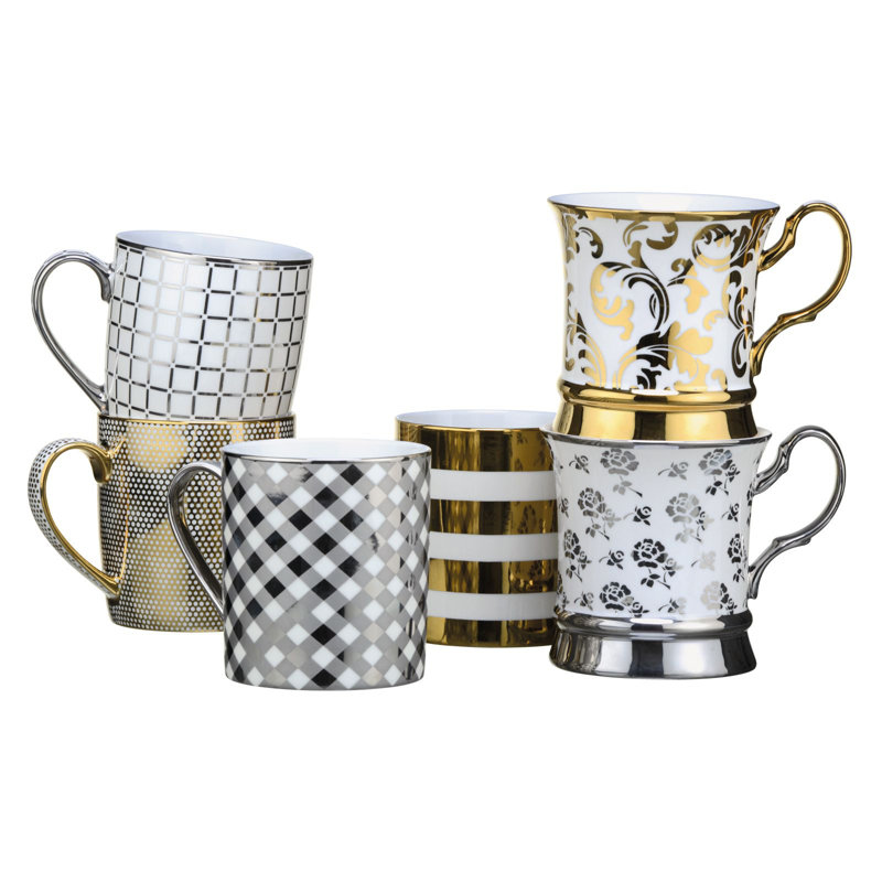 Dots Mugs, Platinum