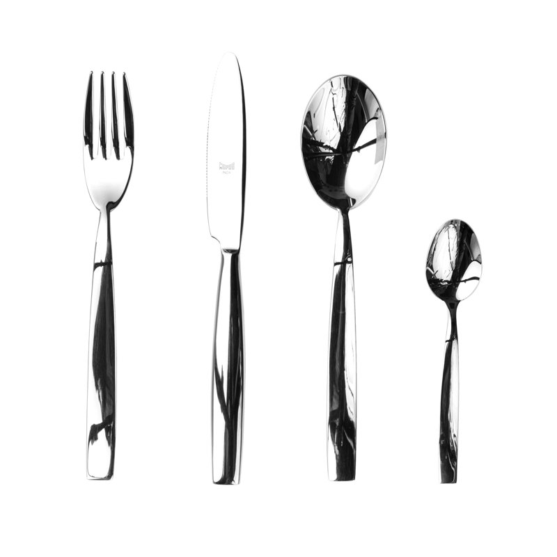 Ensemble de couverts Med méditerranea - 24 pièces - Acier inoxydable, Argent argent