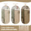 Meuble-lavabo double 59 po avec lavabo SMC, 4 portes et 3 tiroirs, meuble-lavabo moderne en bois aggloméré avec tablettes réglables, portes à fermeture en douceur et glissières cachées