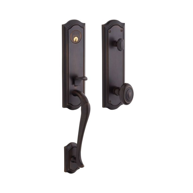Complete Inactive Bethpage Dummy Handleset with Knob and Rosette, Venetian Bronze