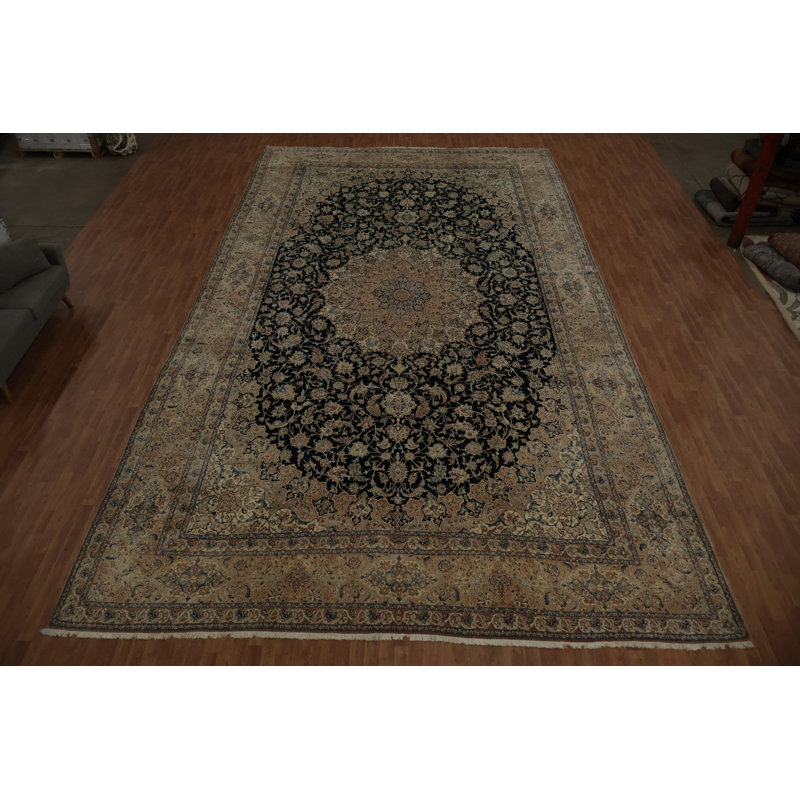 Tapis traditionnel antique à teinture végétale 13 x 24