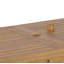 Ensemble de salle à manger d'extérieur 5 pièces, table rectangulaire avec trou pour parasol et quatre chaises-2034829697-2034829698
