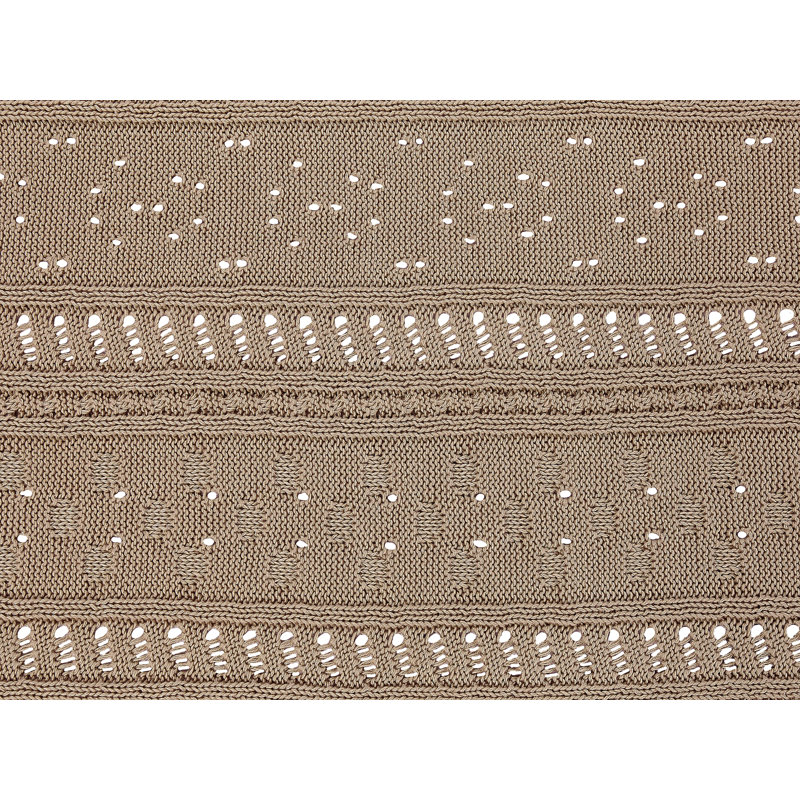 DAULET Cotton No Pattern Bedspread, Brown