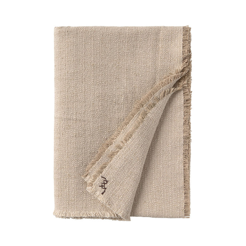 Hand Loomed Throw Blanket, Natural