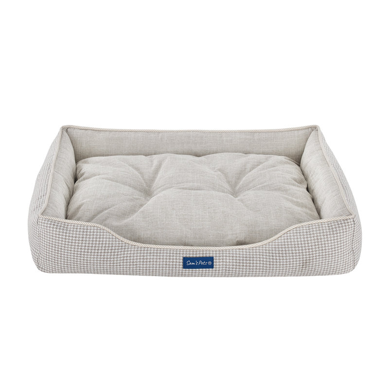 Sam's Pets Arlo Dog Bed, Brown, Medium (29.53" W x 23.23" D x 5.51" H)