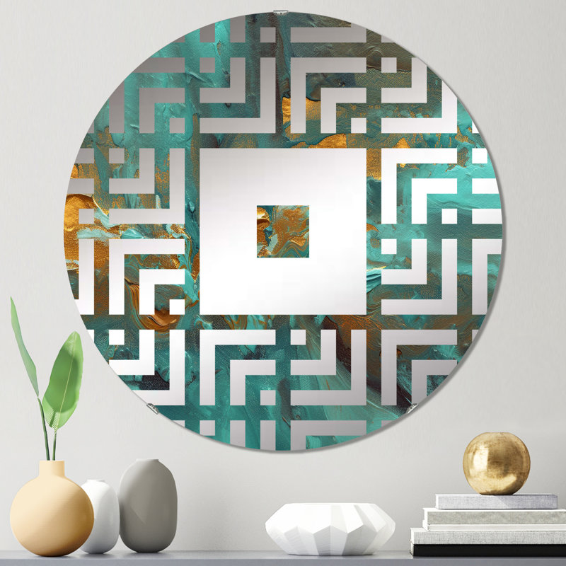 Christale - Miroir mural carré, 23,6 po x 23,6 po