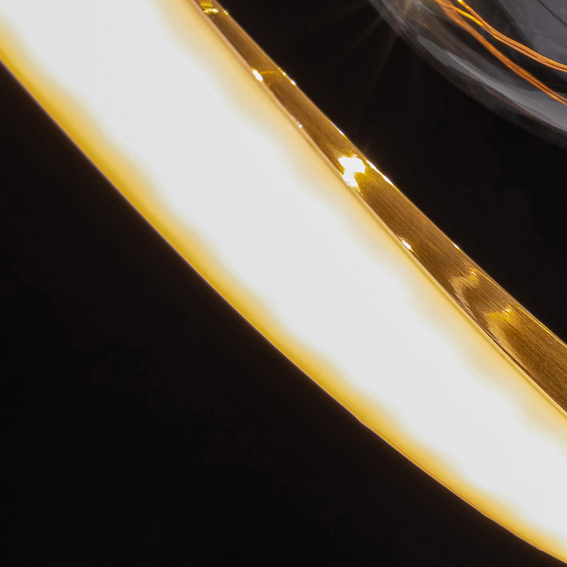 Luminaire suspendu 40 '' moderne à 4 lumières à DEL à intensité variable avec télécommande pour salle à manger