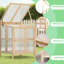 Serre portative à double couche - Structure froide en bois pliable à 2 niveaux pour les petites plantes