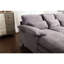 Canapé modulaire en U rembourré, 4 places avec méridienne, tissu éponge, gris, pour méridienne, méridienne, tissu éponge, gris, spacieux et confortable-121096885