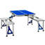Table de pique-nique pliante avec trou pour parasol Outsunny