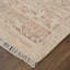 Tapis décoratif à médaillon transitionnel orange / brun clair / ivoire Ramey-100851796
