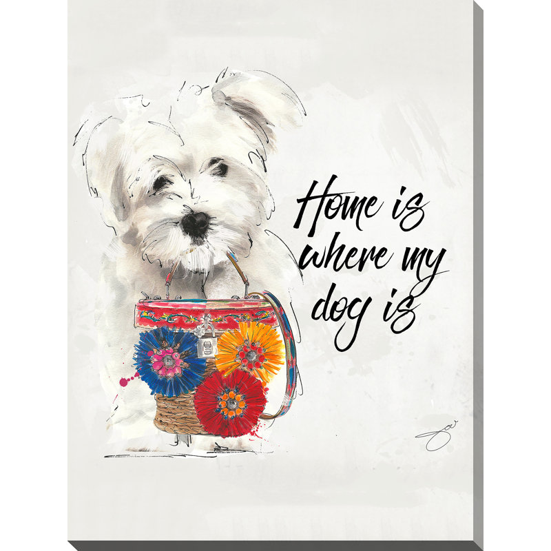 « home », reproduction de peinture à l’aquarelle sur toile, H 48 po x l 28 po x P 1,5 po