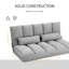 Canapé HOMcom, canapé-lit pliant, chaise longue d'invité avec 2 coussins, dossier et appui-tête réglables-413773168