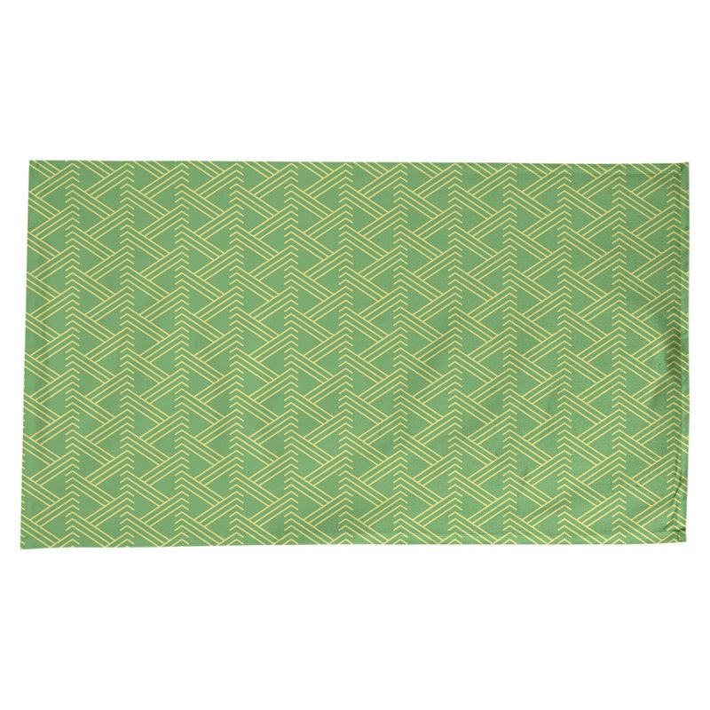 Nappe zig zag classique, Vert/jaune