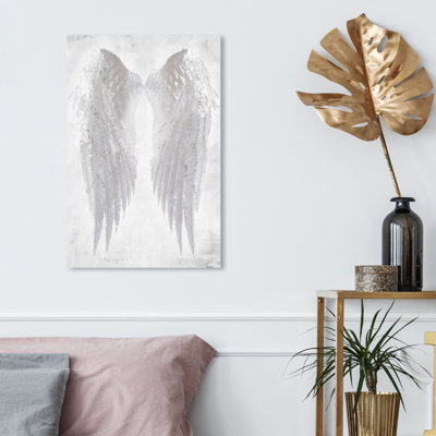 Fashion and Glam Wings of Angel Silver - reproduction d'art