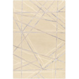 Rectangle Bahir Abstract Hand Tufted Wool/Viscose Area Rug in Gray/Taupe