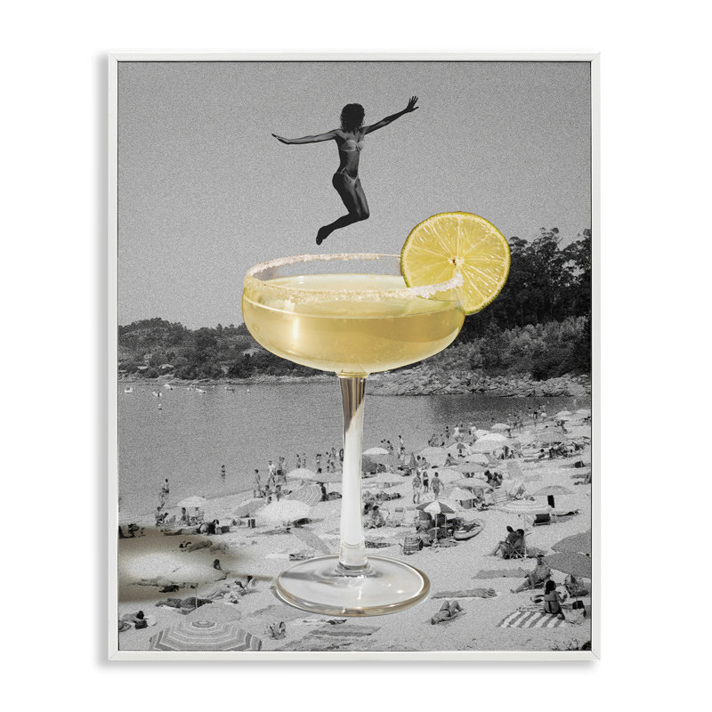 «Natation en cocktail», estampe numérique par Daphne Polselli, H 20 po x l 16 po
