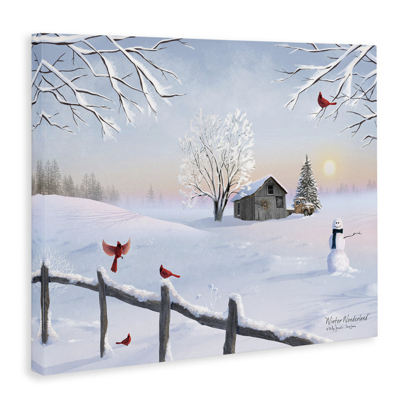 «Winter Wonderland Sunrise», art mural par Billy Jacobs, H 16 po x l 20 po