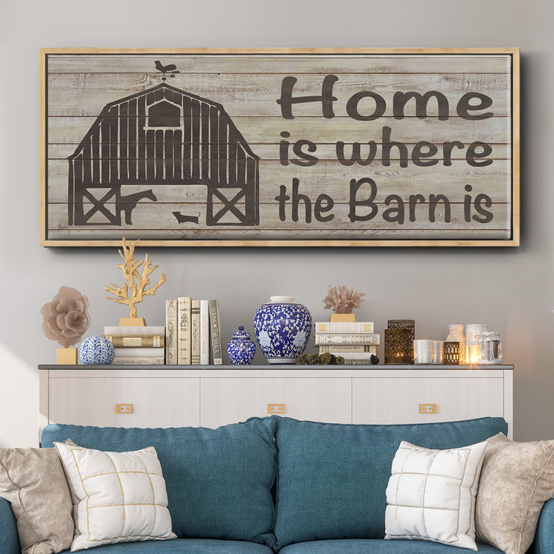 Toile encadrée Home & Farm III, H 24 po x l 60 po