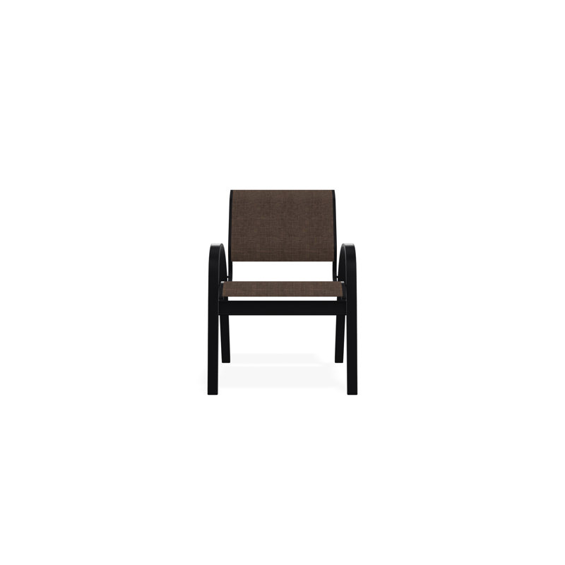 Chaise de café Aruba II, Noir, Moka Sunbrella®