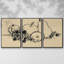 3 pièces, reproduction sur toile avec cadre flottant-1352181240-1352181241