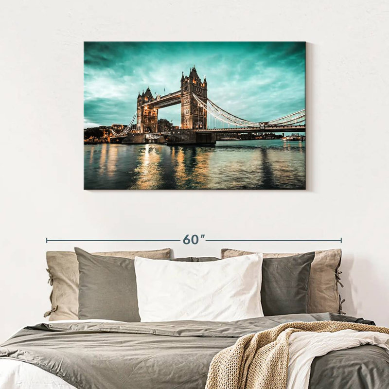 Nicci London Bridge Nightfall, 30" H x 45" W