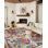 Tapis intérieur / extérieur rose / multicolore Rifle Paper Co. x Loloi
