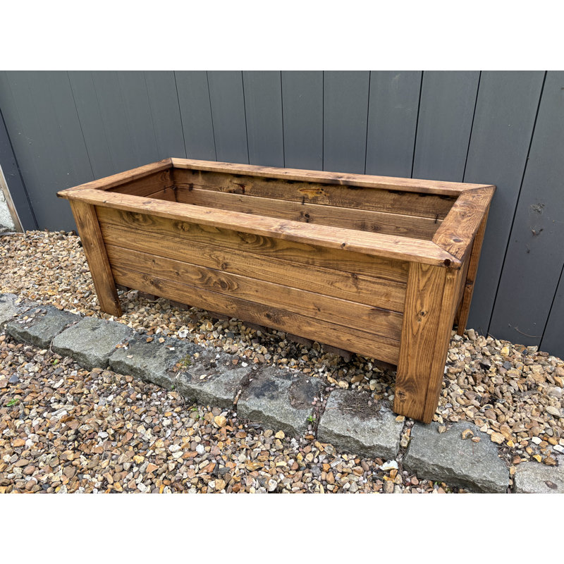 Gennoviva Handmade Wood Planter Box, 16.5cm H x 43cm W x 43cm D
