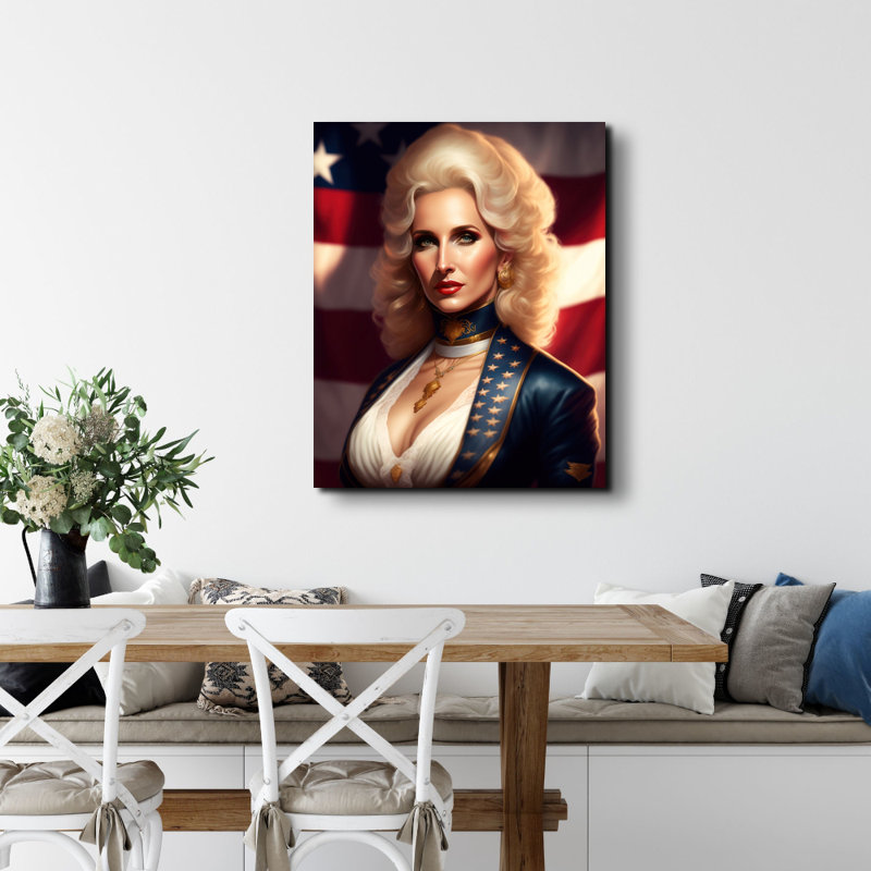 «Country Music Tammy Wynette» par Stephen Chambers, impression sur toile tendue, L 15 po x H 18 po