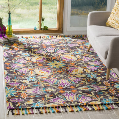 Vahakn Hand Tufted Wool Floral Rug