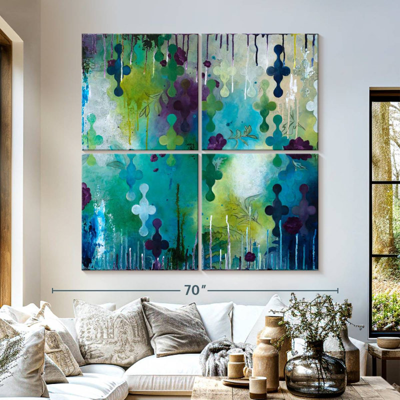 Seafoam Storm One, 57" H x 57" W