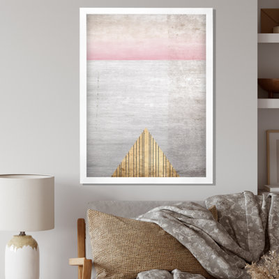 " Pink Grey Visions Geometric "