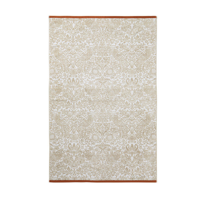100% Cotton, Hand Towel, Orange Floral