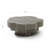 Modern Grey Wood Multi-Level Organic Round Coffee Table, Fully Assembled - 35.4" W