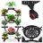 Plant Stand  Wrought Iron 6-Tier 9-Pot Rolling Plant Stand With Wheels