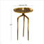 Table d'appoint avec plateau en aluminium noir Jody-1411843049