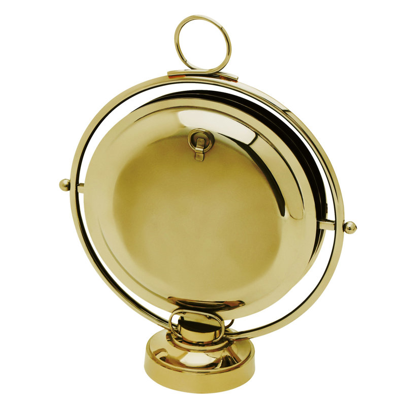 Round Gold Foldable Tiered Serving Stand