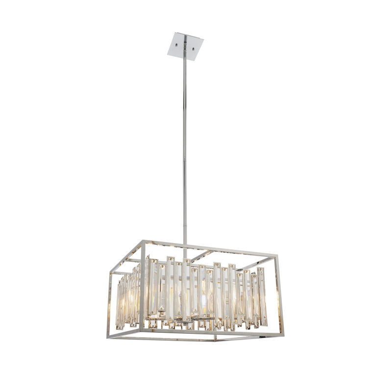Abingdon 6 - Light Chrome Square/Rectangle Pendant