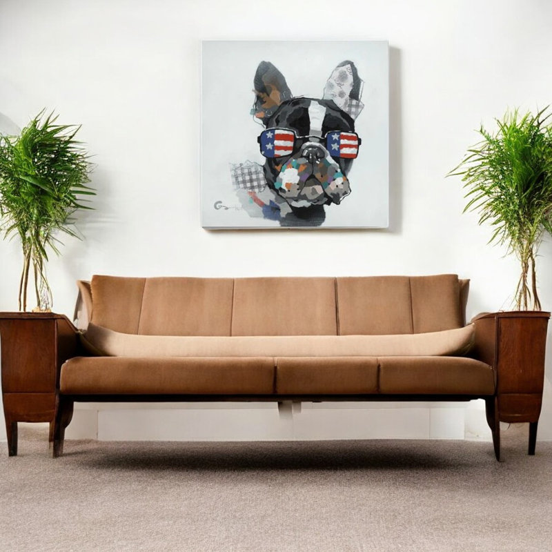 Cool Doggy 50%, peinture à la main