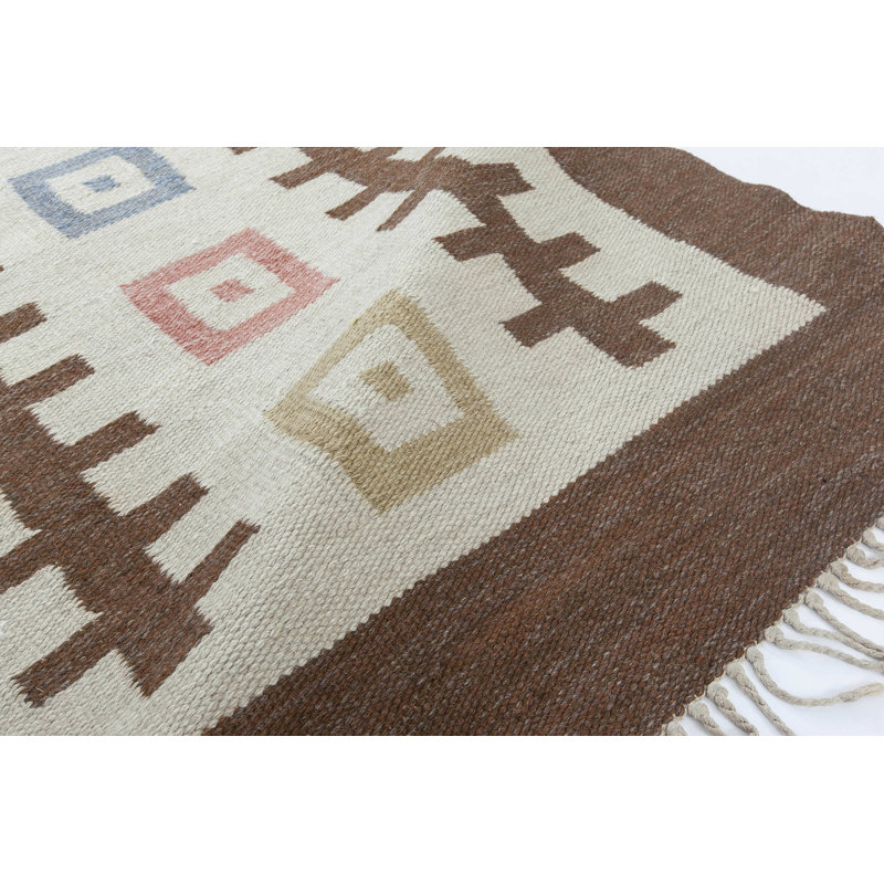 Vintage One-of-a-Kind Rectangle 6'3" X 9'8" Hand Knotted Area Rug
